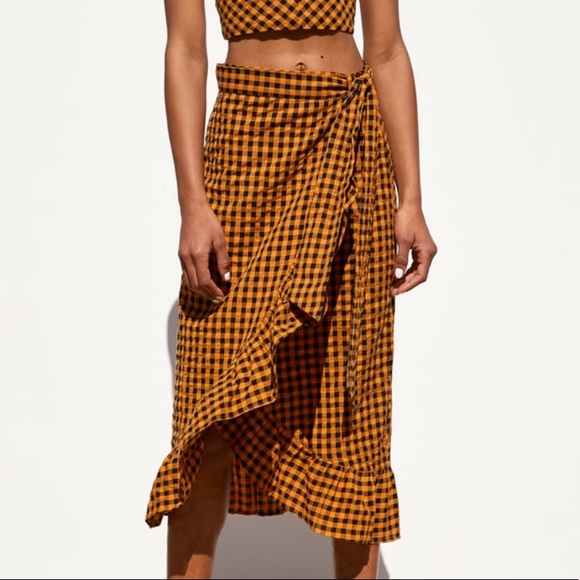 Zara Dresses & Skirts - Zara Wrap Midi Skirt